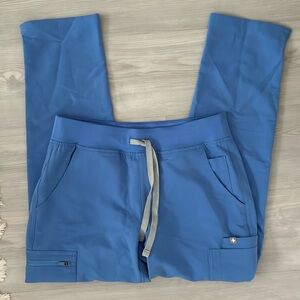 Figs Size S/P Yola Skinny Scrub Pants - Ceil Blue